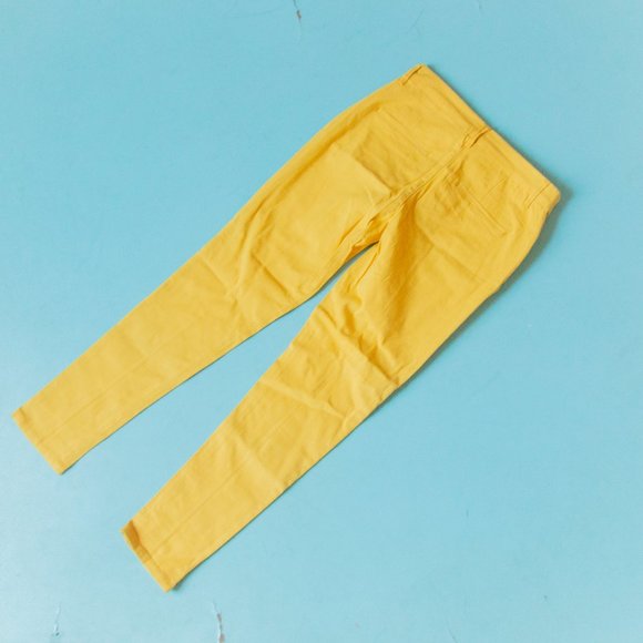 NEW Modcloth Mustard Yellow Richmond Reverse Seam Ankle Slim Fit Pants Sz 8 - Picture 9 of 9